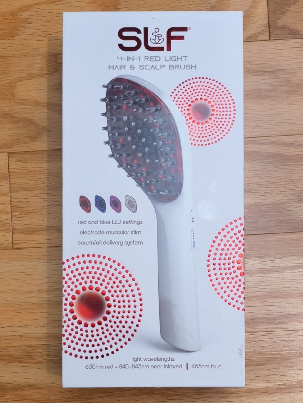 4-in-1 Red Light Hair & Scalp Brush NWT- Open Box